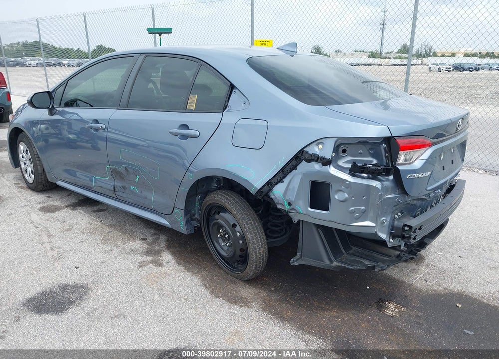 2022 TOYOTA COROLLA LE VIN: JTDEPMAE0N3023075