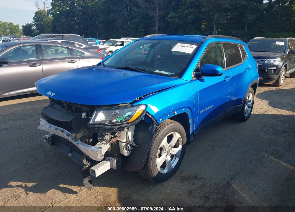 2017 JEEP NEW COMPASS LATITUDE FWD VIN: 3C4NJCBB2HT643404