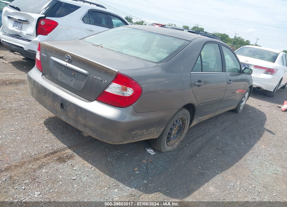 2004 TOYOTA CAMRY LE VIN: 4T1BE32K44U811644