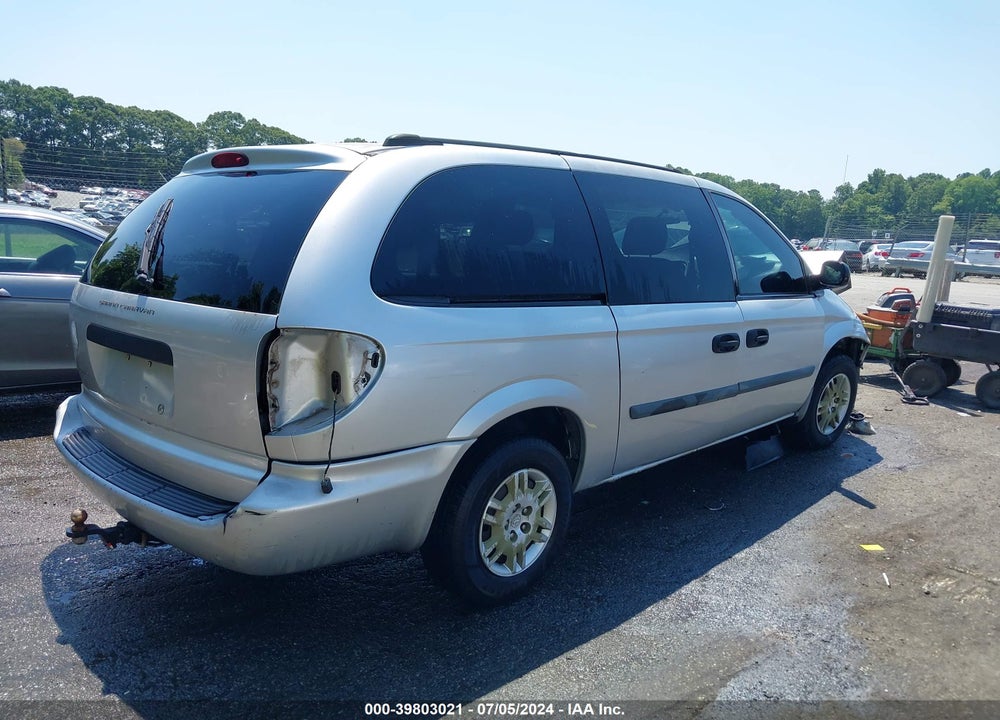 2005 DODGE GRAND CARAVAN SE VIN: 1D4GP24R35B273530