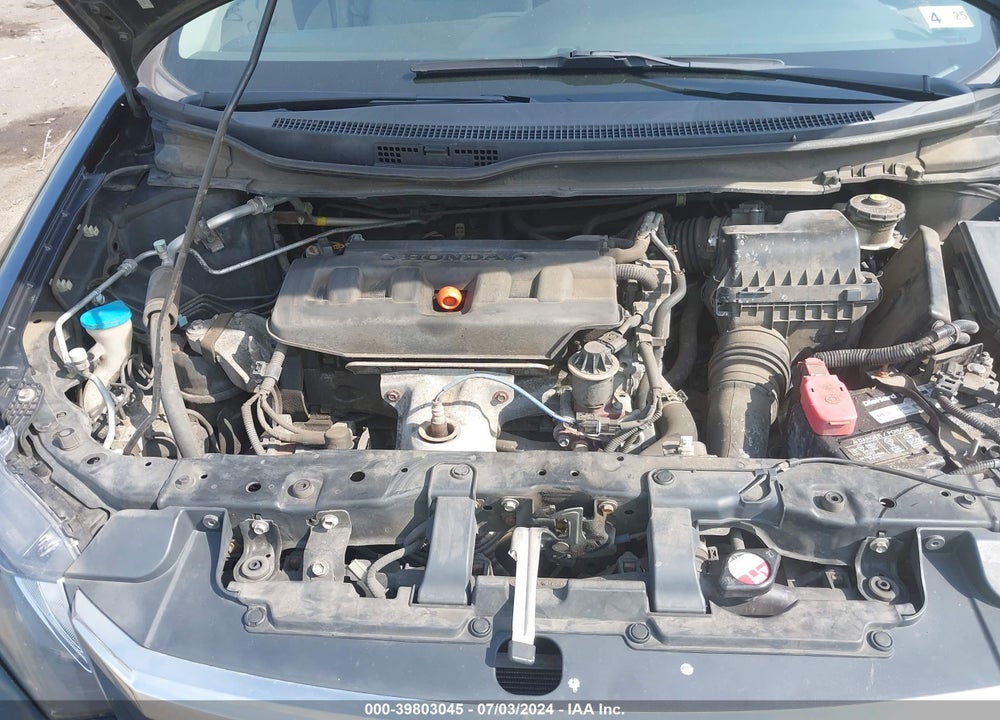 2012 HONDA CIVIC LX VIN: 2HGFB2F5XCH324545