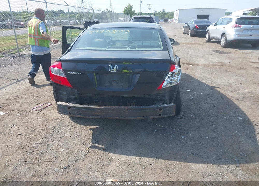2012 HONDA CIVIC LX VIN: 2HGFB2F5XCH324545