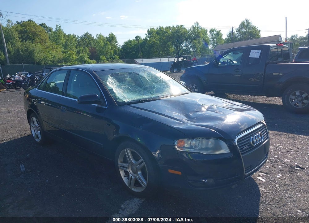 2007 AUDI A4 2.0T VIN: WAUDF78E57A039192