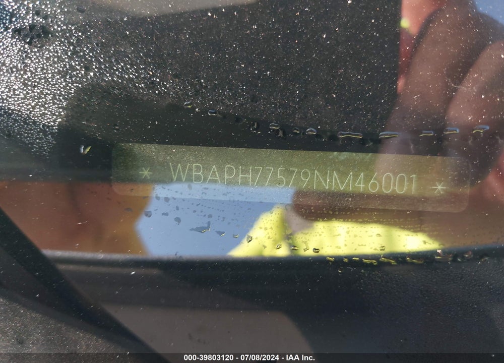 2009 BMW 328I VIN: WBAPH77579NM46001