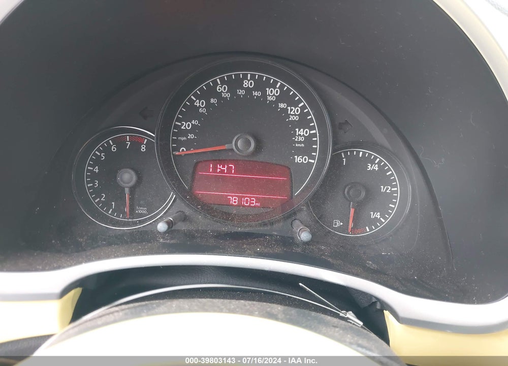 2012 VOLKSWAGEN BEETLE 2.5L VIN: 3VWJX7AT2CM635544