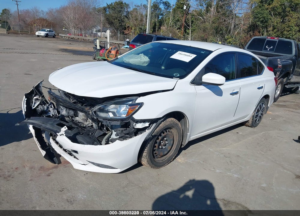 2016 NISSAN SENTRA S VIN: 3N1AB7AP3GY294693