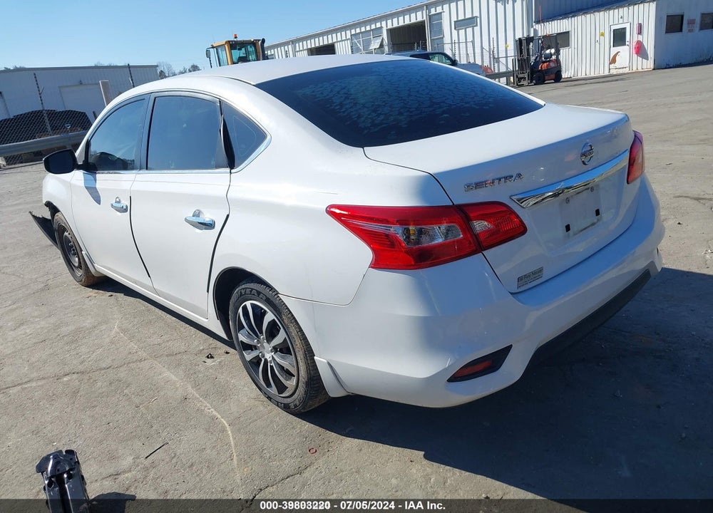 2016 NISSAN SENTRA S VIN: 3N1AB7AP3GY294693