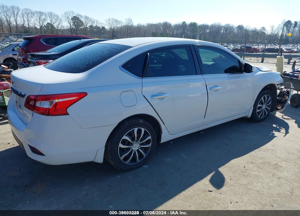 2016 NISSAN SENTRA S VIN: 3N1AB7AP3GY294693