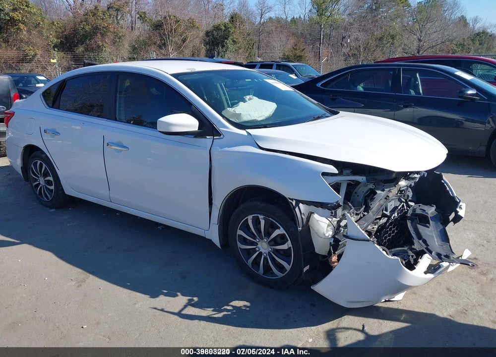 2016 NISSAN SENTRA S VIN: 3N1AB7AP3GY294693