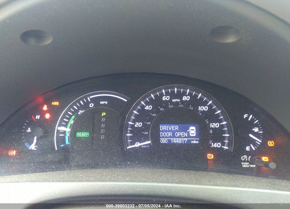 2011 TOYOTA CAMRY HYBRID VIN: 4T1BB3EK4BU139229