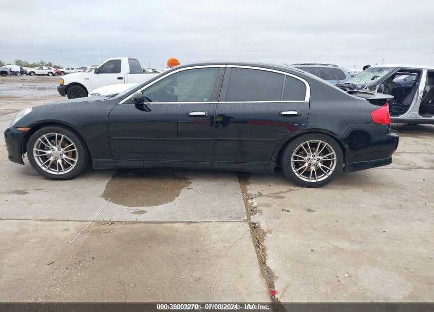 2003 INFINITI G35 LEATHER VIN: JNKCV51E33M315957