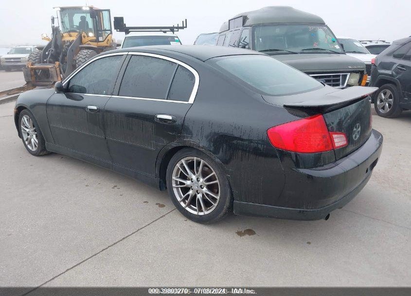 2003 INFINITI G35 LEATHER VIN: JNKCV51E33M315957