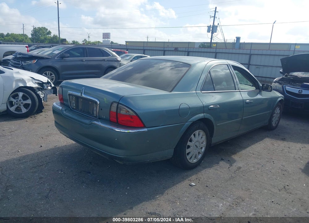 2005 LINCOLN LS V6 VIN: 1LNHM86S25Y623896