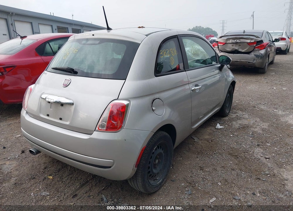 2012 FIAT 500 POP VIN: 3C3CFFAR4CT382816