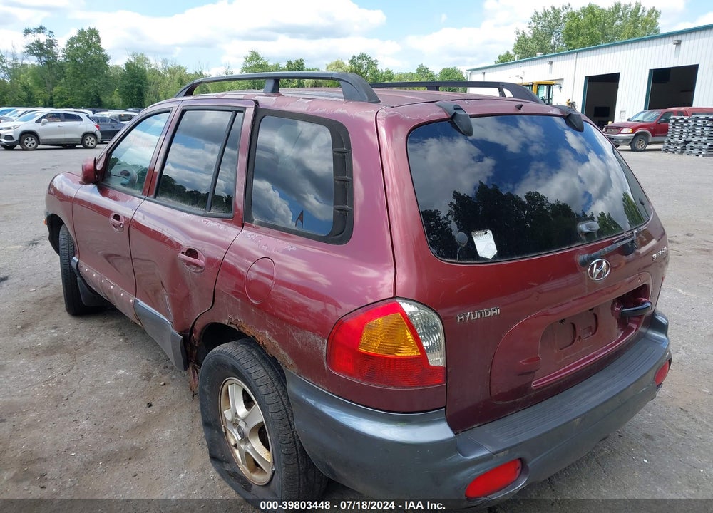 2002 HYUNDAI SANTA FE VIN: KM8SB12B92U245488