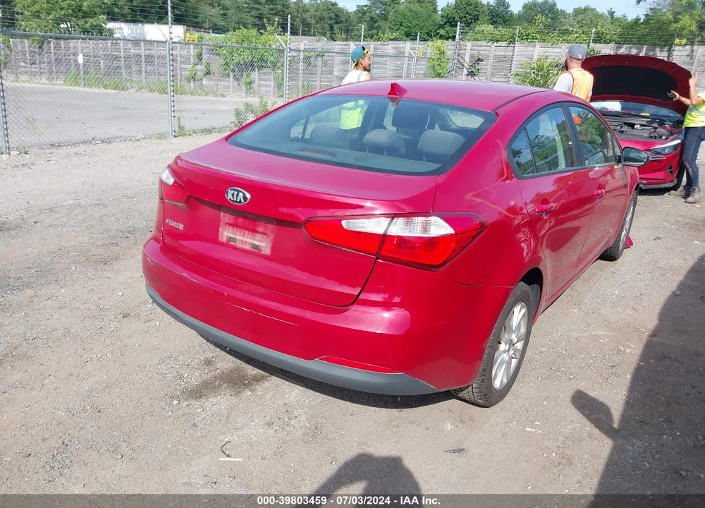 2014 KIA FORTE LX VIN: KNAFX4A61E5148522