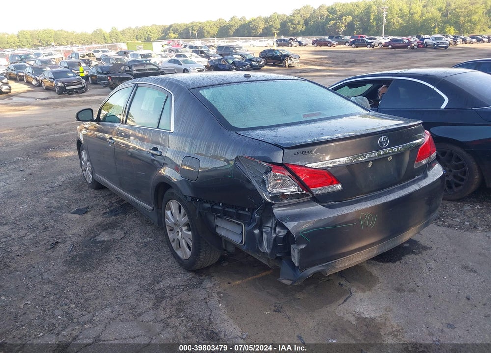 2011 TOYOTA AVALON VIN: 4T1BK3DB0BU438492