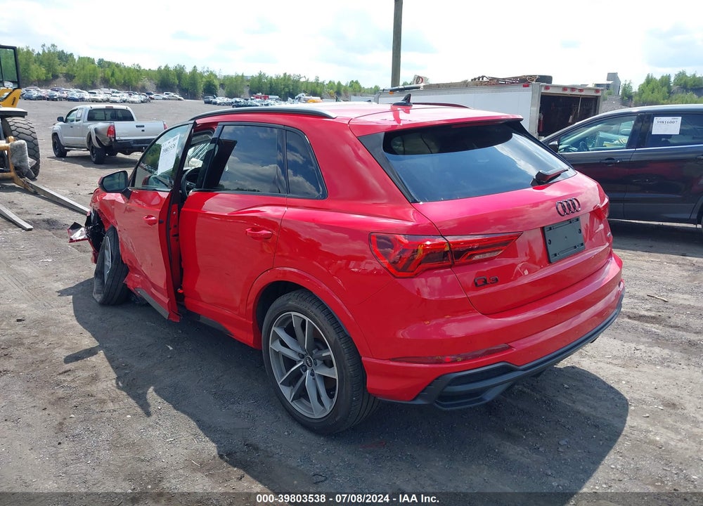 2022 AUDI Q3 PREMIUM PLUS 45 TFSI S LINE QUATTRO TIPTRONIC VIN: WA1EECF35N1013820