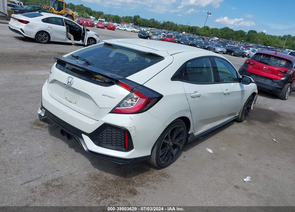 2019 HONDA CIVIC SPORT VIN: SHHFK7H49KU218686