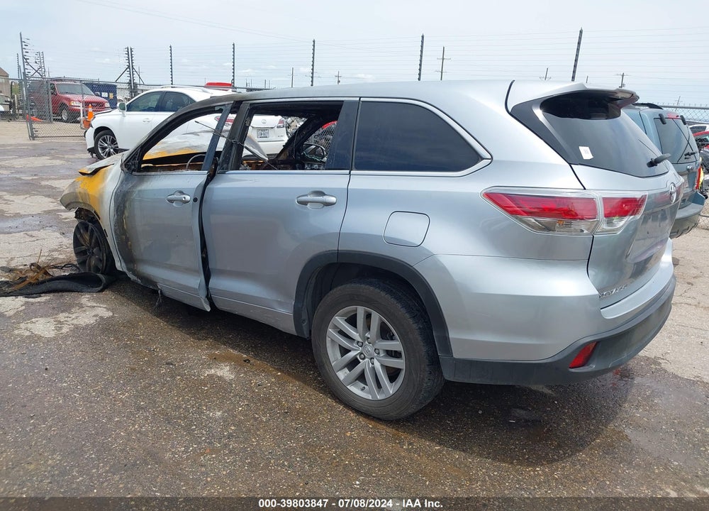 2014 TOYOTA HIGHLANDER LE VIN: 5TDZARFH9ES006406