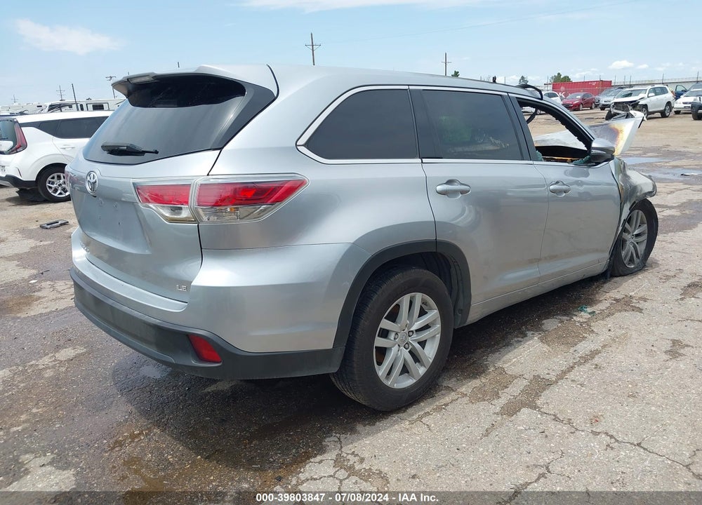 2014 TOYOTA HIGHLANDER LE VIN: 5TDZARFH9ES006406