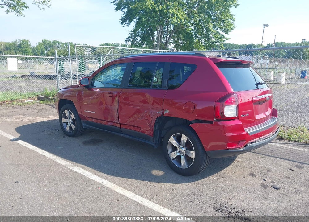 2017 JEEP COMPASS HIGH ALTITUDE 4X4 VIN: 1C4NJDEB4HD139864