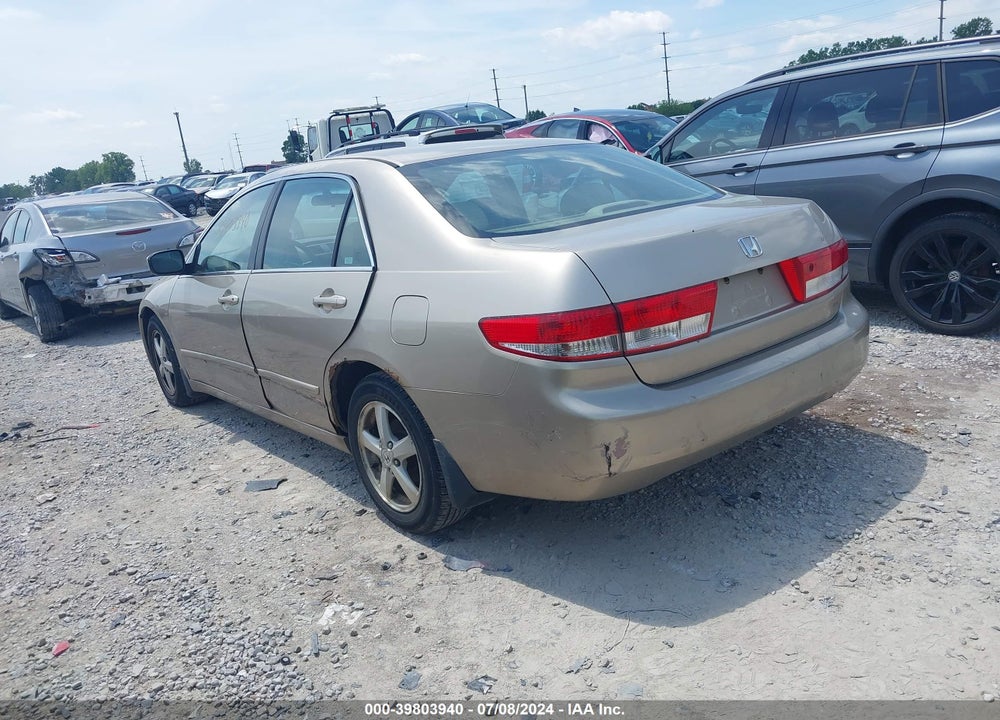 2003 HONDA ACCORD 2.4 EX VIN: 1HGCM56743A108396