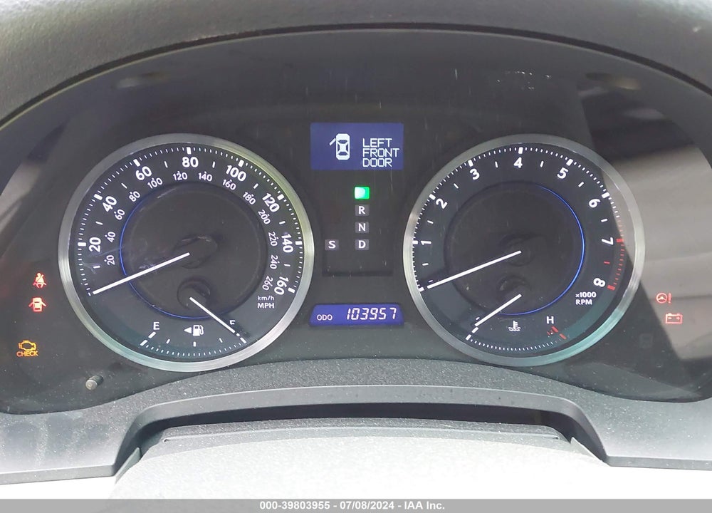 2011 LEXUS IS 250 VIN: JTHBF5C20B5146310