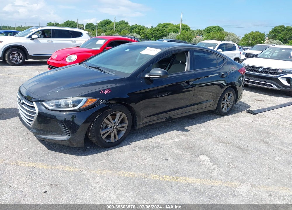 2018 HYUNDAI ELANTRA SEL VIN: 5NPD84LF9JH339796