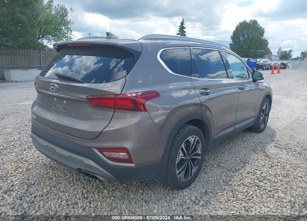 2020 HYUNDAI SANTA FE LIMITED 2.0T VIN: 5NMS53AA5LH191809