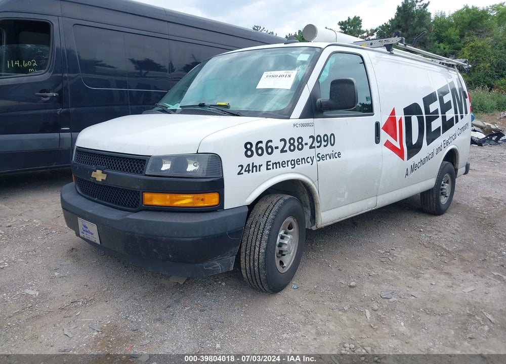 2019 CHEVROLET EXPRESS 2500 WORK VAN VIN: 1GCWGAFP5K1329127