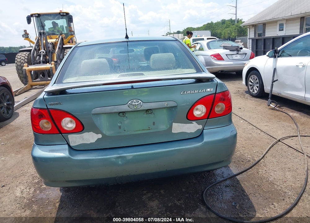 2005 TOYOTA COROLLA LE VIN: 2T1BR30E45C468547