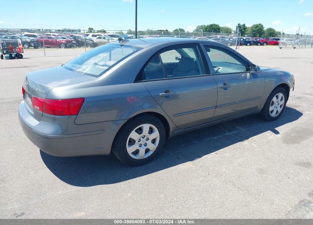 2009 HYUNDAI SONATA GLS VIN: 5NPET46C89H438349