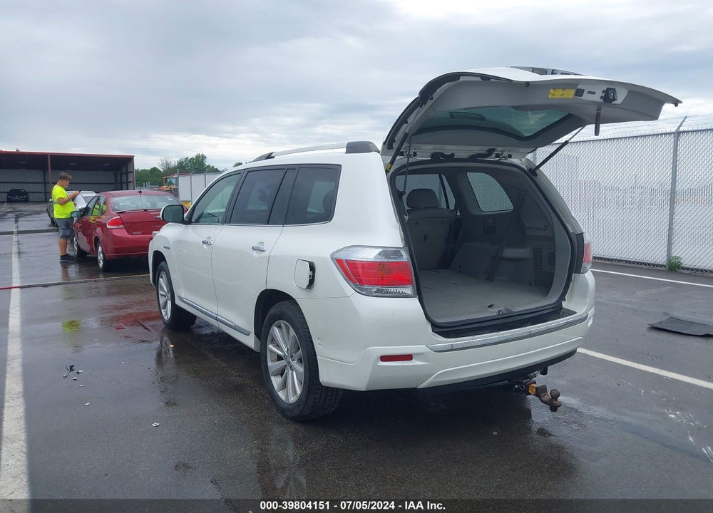 2012 TOYOTA HIGHLANDER HYBRID LIMITED V6 VIN: JTEDC3EHXC2010127