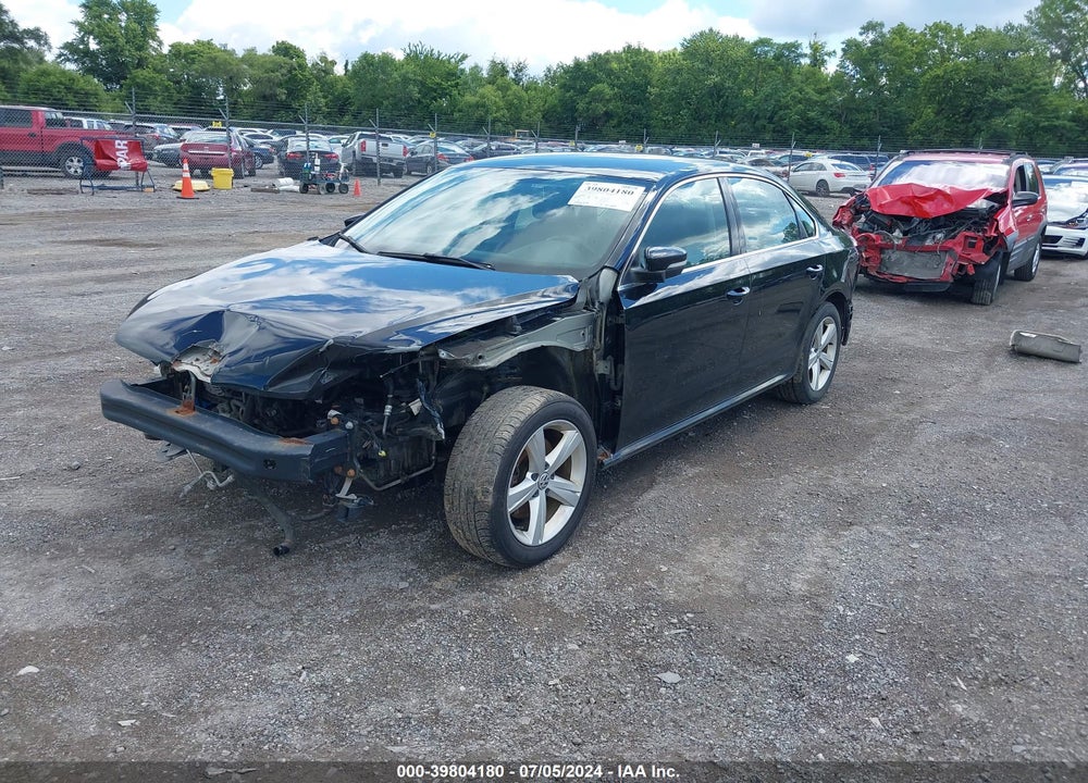 2013 VOLKSWAGEN PASSAT 2.5L SE VIN: 1VWBP7A33DC117126