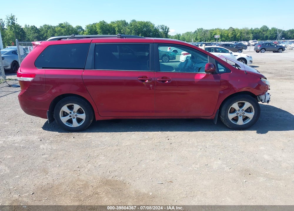 2012 TOYOTA SIENNA LE V6 8 PASSENGER VIN: 5TDKK3DC4CS258256