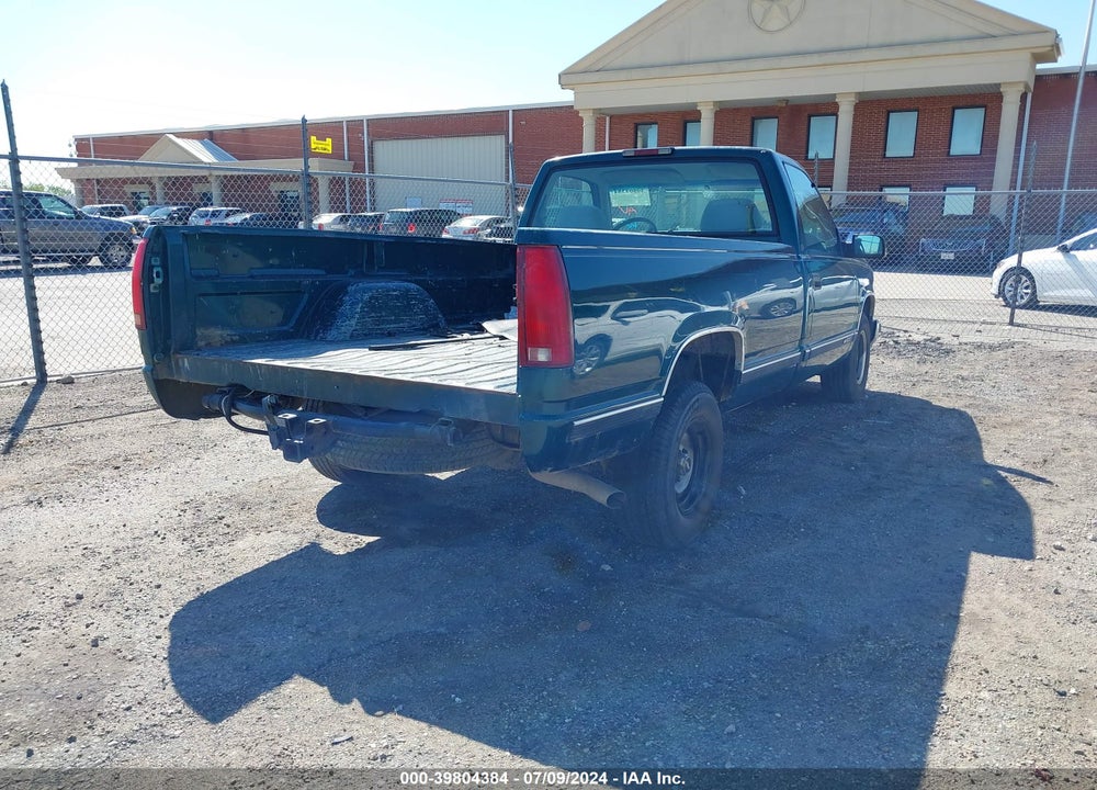 1998 CHEVROLET C1500 FLEETSIDE VIN: 1GCEC14R0WZ156054