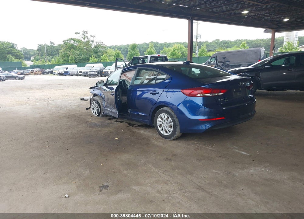 2017 HYUNDAI ELANTRA SE VIN: 5NPD74LF6HH113812