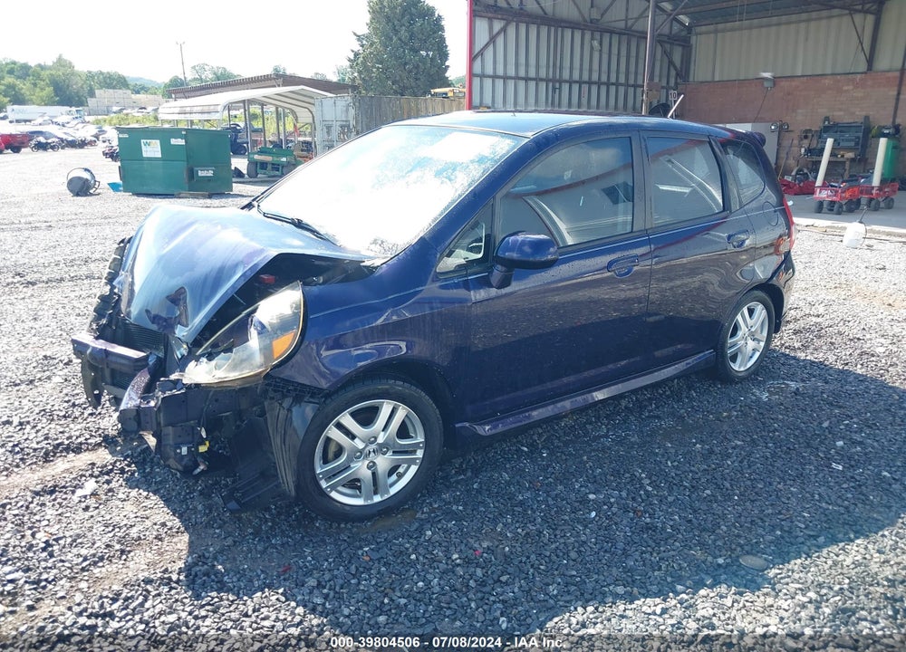 2008 HONDA FIT SPORT VIN: JHMGD38648S058477