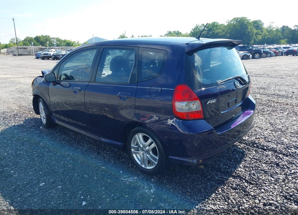 2008 HONDA FIT SPORT VIN: JHMGD38648S058477