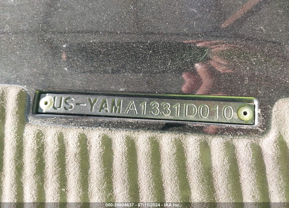 2010 YAMAHA WAVERUNNER VIN: YAMA1331D010