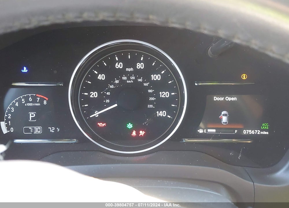2019 HONDA HR-V EX-L VIN: 3CZRU5H78KM726807