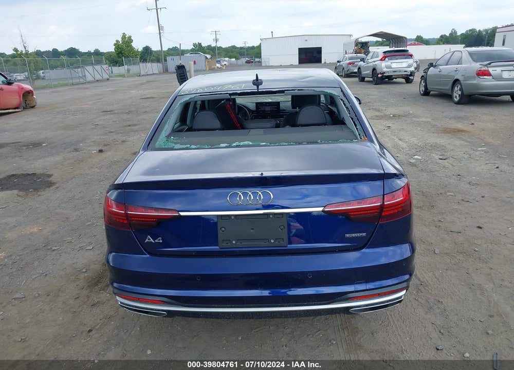 2022 AUDI A4 PREMIUM 40 TFSI QUATTRO S TRONIC VIN: WAUABAF41NN002636