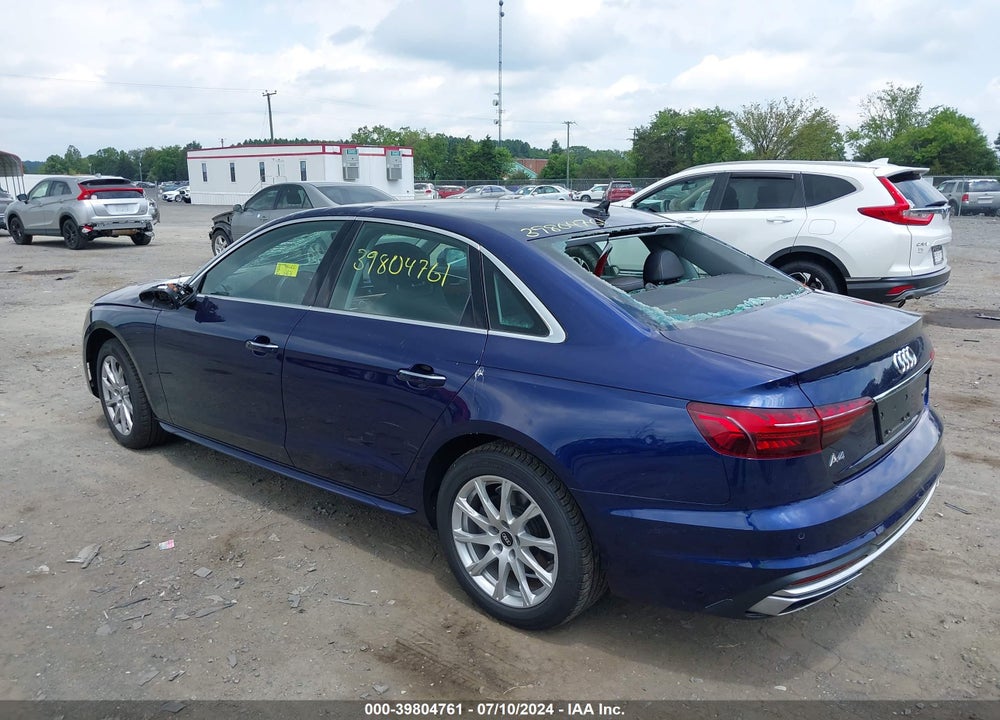 2022 AUDI A4 PREMIUM 40 TFSI QUATTRO S TRONIC VIN: WAUABAF41NN002636