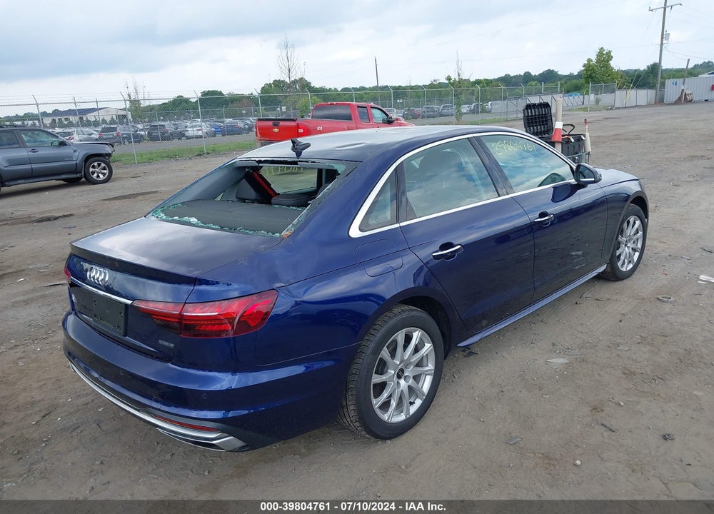 2022 AUDI A4 PREMIUM 40 TFSI QUATTRO S TRONIC VIN: WAUABAF41NN002636