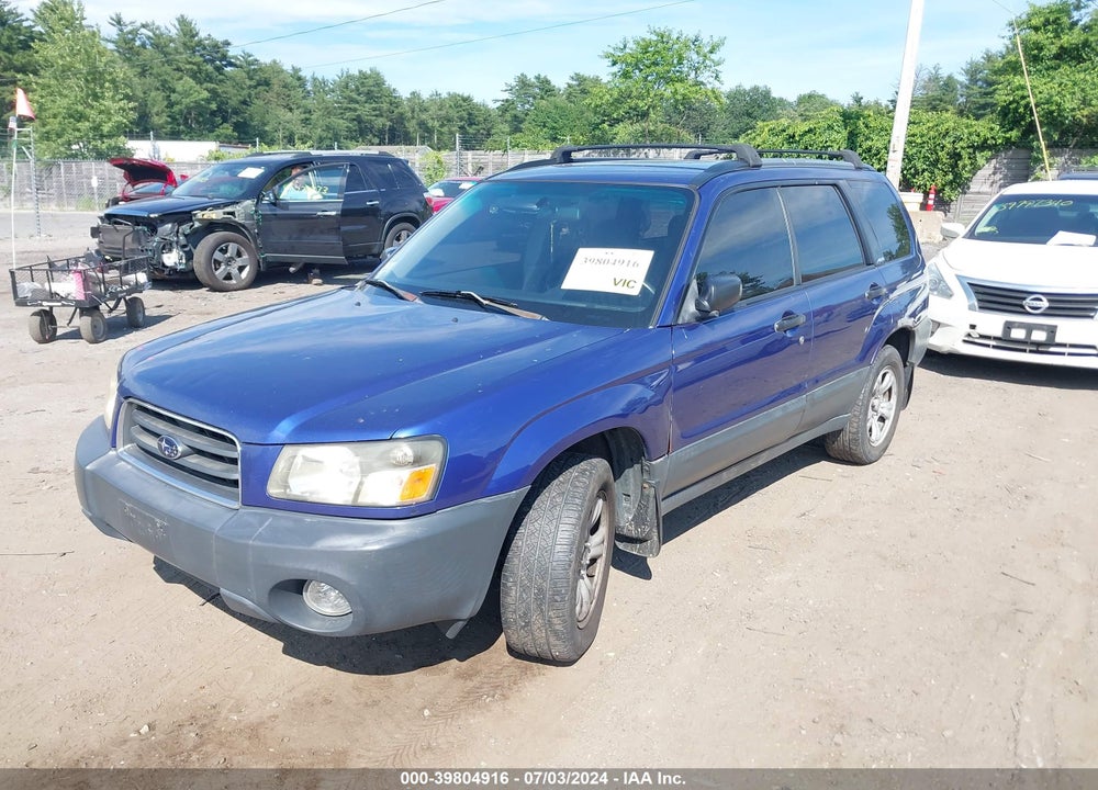2004 SUBARU FORESTER 2.5X VIN: JF1SG63634H727671