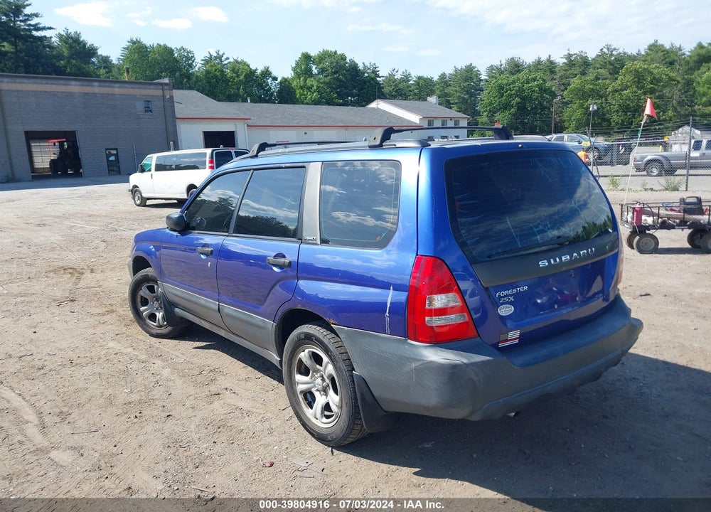 2004 SUBARU FORESTER 2.5X VIN: JF1SG63634H727671