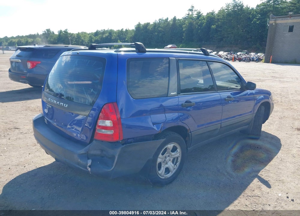 2004 SUBARU FORESTER 2.5X VIN: JF1SG63634H727671