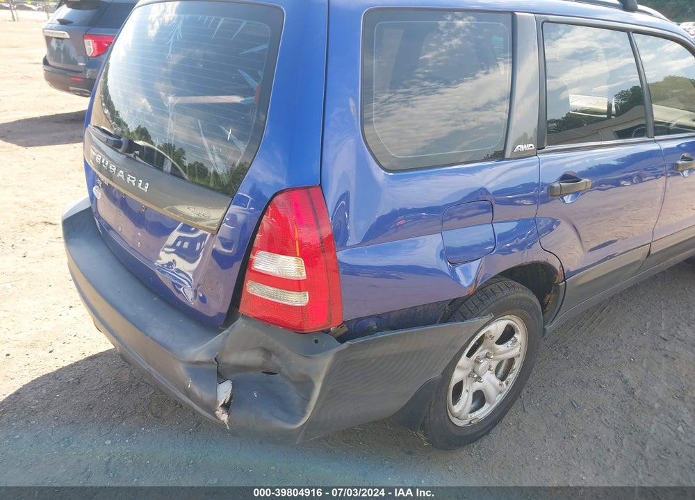 2004 SUBARU FORESTER 2.5X VIN: JF1SG63634H727671