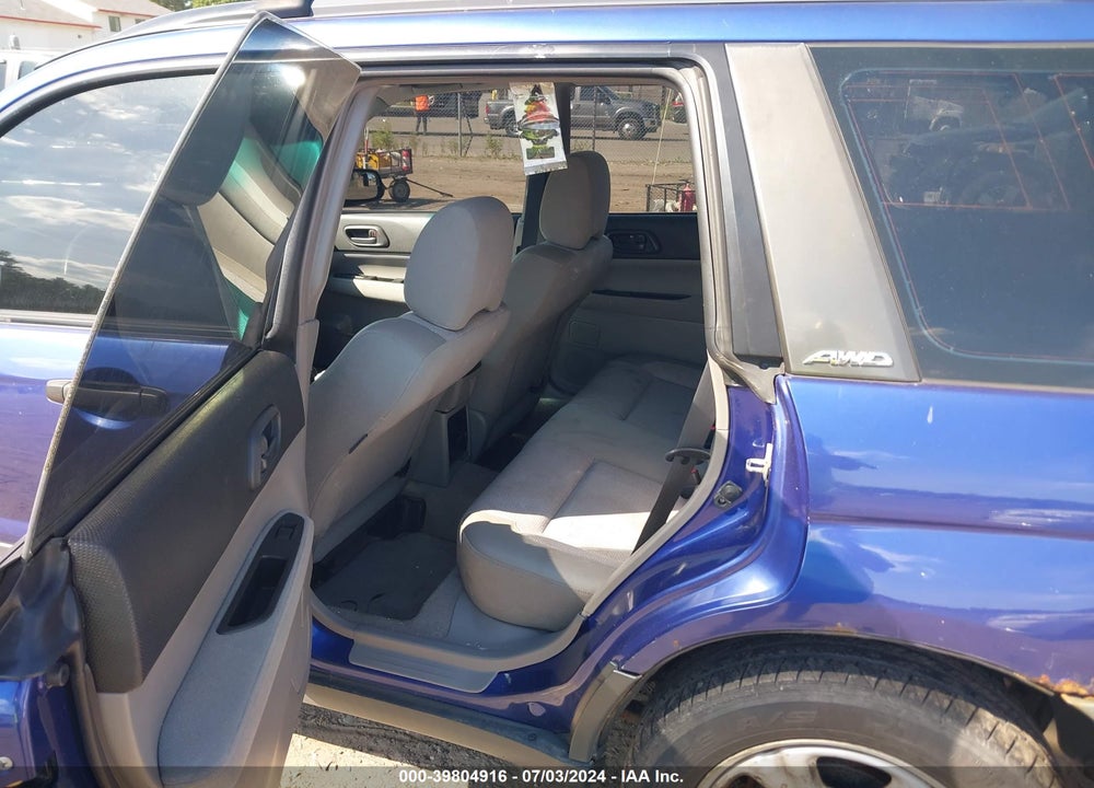 2004 SUBARU FORESTER 2.5X VIN: JF1SG63634H727671